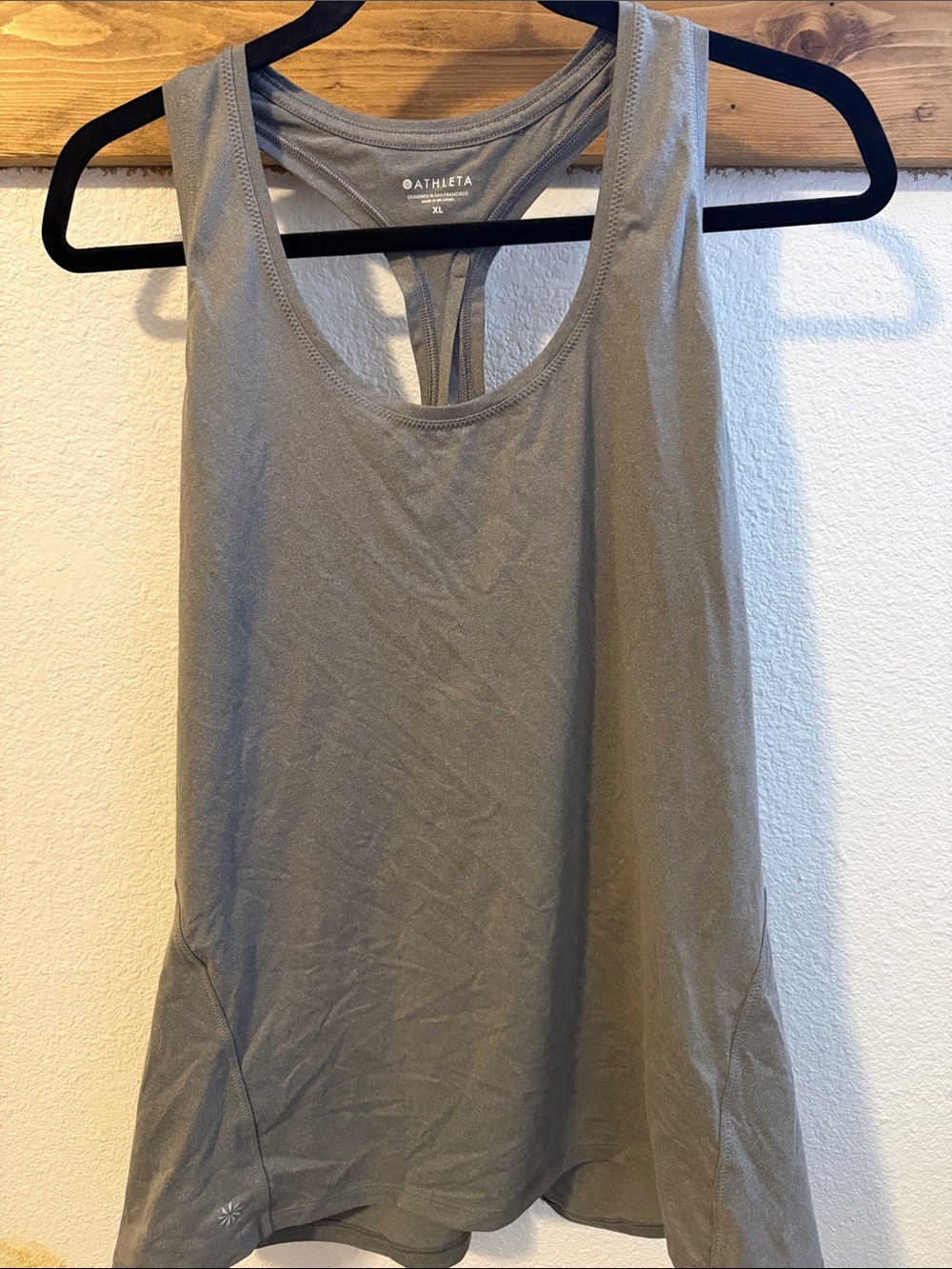 Athleta Gray Racerback Performance Tank